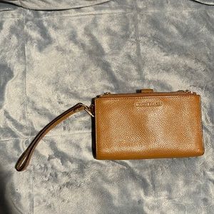 MICHAEL MICHAEL KORS Adele Zip-up Wallet In Cuoio